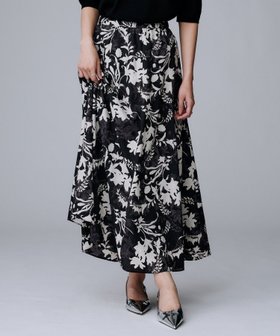 【アンタイトル/UNTITLED】のオーナメントフラワー スカート 人気、トレンドファッション・服の通販 founy(ファニー) ファッション Fashion レディースファッション Fashion for Women スカート Skirts セットアップ Set-Up, Coordinated Outfit プリント Print, Printed Pattern ポケット Pocket, Pocket Detail ロング Long, Long-Length エレガント 上品 Elegant |ID:prp329100004647063