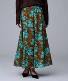 【アンタイトル/UNTITLED】のオーナメントフラワー スカート 人気、トレンドファッション・服の通販 founy(ファニー) ファッション Fashion レディースファッション Fashion for Women スカート Skirts セットアップ Set-Up, Coordinated Outfit プリント Print, Printed Pattern ポケット Pocket, Pocket Detail ロング Long, Long-Length エレガント 上品 Elegant thumbnail ブラウン|ID: prp329100004647063 ipo3291000000033545464