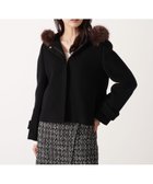 【プロポーション ボディドレッシング/PROPORTION BODY DRESSING】のモッサフードフェイクファーショートコート 人気、トレンドファッション・服の通販 founy(ファニー) ファッション Fashion レディースファッション Fashion for Women アウター Coat / Outerwear Collection コート・ロングコート・ピーコート Long Coats, Peacoats & More ショート Short, Short Length フェイクファー Faux Fur, Imitation Fur フェミニン Feminine, Girly メルトン Melton, Heavy Wool 日本製 Made In Japan thumbnail ブラック|ID: prp329100004647065 ipo3291000000033545483