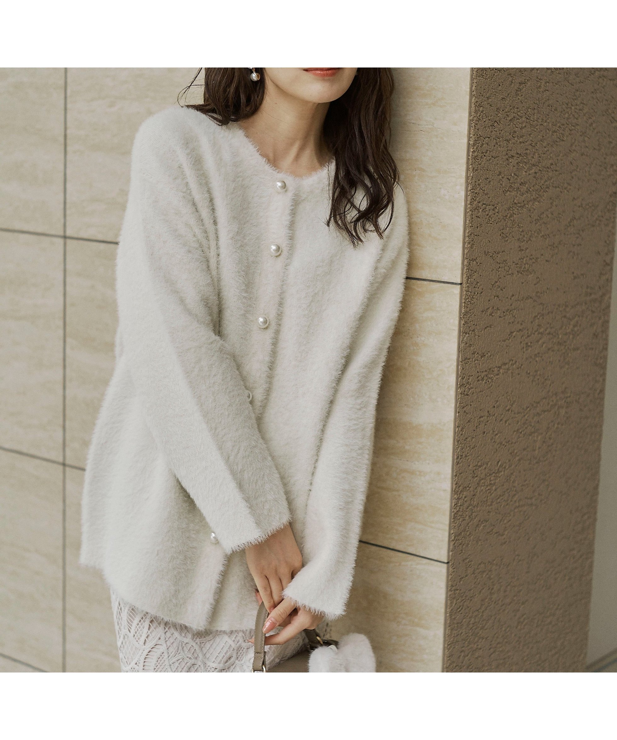 【プロポーション ボディドレッシング/PROPORTION BODY DRESSING】のフェザージャコット 25AW 人気、トレンドファッション・服の通販 founy(ファニー) 　ファッション　Fashion　レディースファッション　Fashion for Women　2025年　2025　2025-2026秋冬・A/W　Autumn/Winter 2025–26 AW25–26　ウォーム　Warm Fabric　カーディガン　Cardigan, Knitwear　パール　Pearl, Pearl Accent　フェザー　Feather, Feather Detail　フェミニン　Feminine, Girly　エレガント 上品　Elegant　ビジネス 仕事 通勤　Business / Work / Commuting　 other-1|ID: prp329100004647074 ipo3291000000034559342