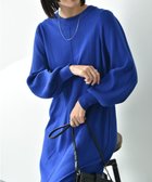 【インタープラネット/INTERPLANET】の袖リブデザインニットワンピース ブルー|ID: prp329100004647082 ipo3291000000034633309