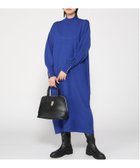【インタープラネット/INTERPLANET】の袖口BACKパールデザインニットワンピース ブルー|ID: prp329100004647084 ipo3291000000033545587