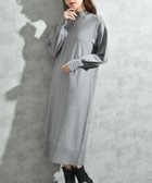 【インタープラネット/INTERPLANET】の袖口BACKパールデザインニットワンピース グレー|ID: prp329100004647084 ipo3291000000034598892