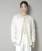 【ナノ ユニバース/nano universe】の撥水加工ライトダウン リバーシブルノーカラージャケット アイボリー7|ID:prp329100004647085