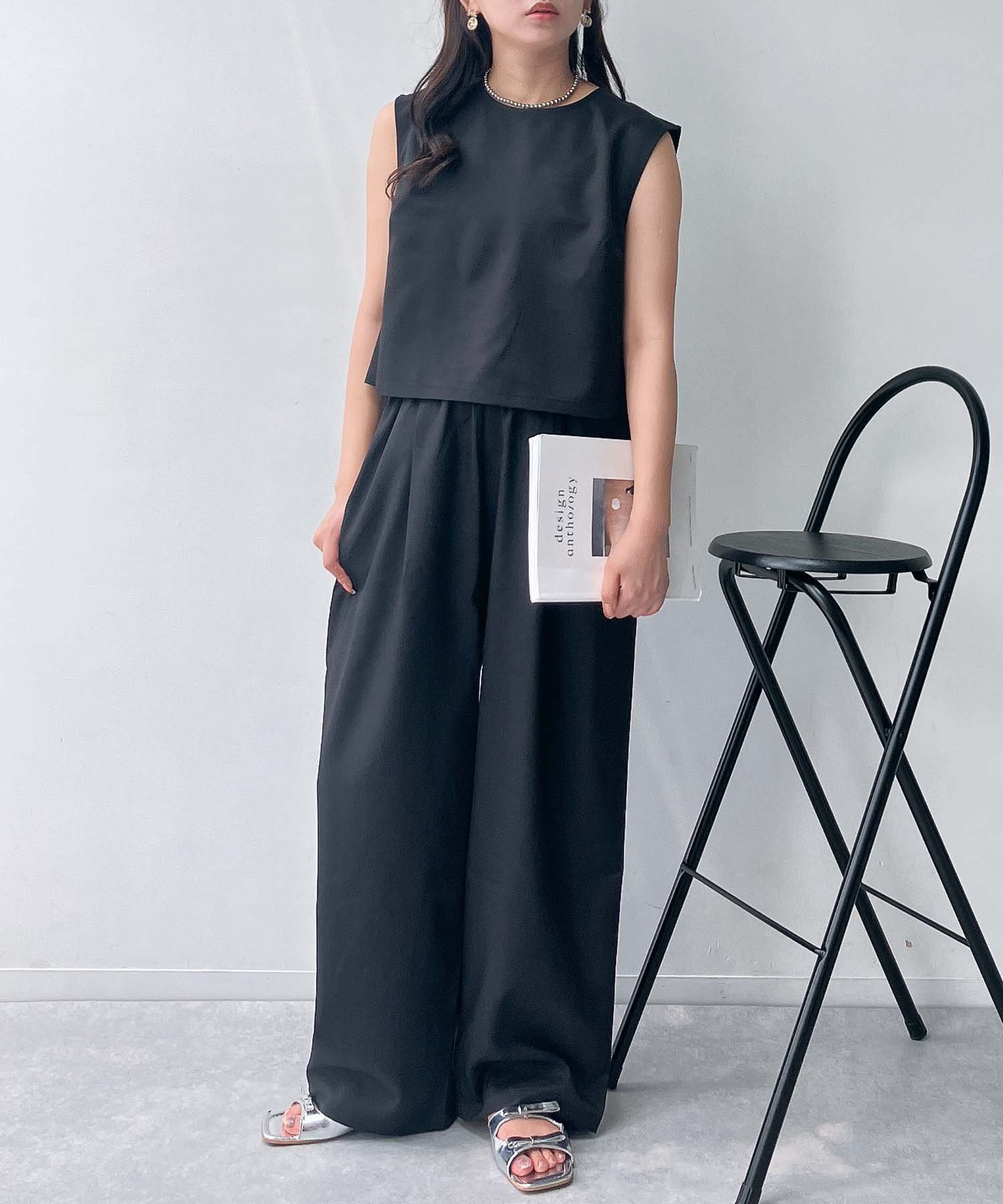 【その他のブランド/Other】の●ノースリーブトップス ワイドパンツ セットアップ 人気、トレンドファッション・服の通販 founy(ファニー) 　ファッション　Fashion　レディースファッション　Fashion for Women　セットアップ　Matching Sets　レディーストップス・ブラウス　Tops & Blouses / Assorted Women's Tops　レディースパンツ・ボトムス　Pants & Trousers / Bottoms　シンプル　Simple, Minimal　セットアップ　Set-Up, Coordinated Outfit　ワイド　Wide, Wide Fit　再入荷　Restock / Back in Stock　エレガント 上品　Elegant　 other-1|ID: prp329100004647106 ipo3291000000033545732
