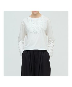 【マーコート/MARcourt】のmizuiro ind フロントフリルプルオーバー 人気、トレンドファッション・服の通販 founy(ファニー) ファッション Fashion レディースファッション Fashion for Women トップス・カットソー Cut & Sew Tops カジュアルプルオーバー・ニットトップス Pullovers & Knit Tops / Casual Pullovers インナー Innerwear カットソー Cut and Sewn Top シンプル Simple, Minimal スタイリッシュ Stylish, Fashionable フリル Frill, Ruffle ポケット Pocket, Pocket Detail 再入荷 Restock / Back in Stock 無地 Plain, Solid Color 長袖 Long Sleeve, Full Sleeve |ID:prp329100004647119