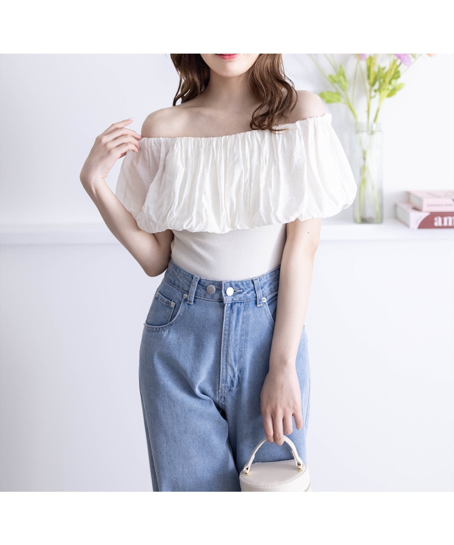 【クリア/clear】のマルチwayオフショルリブカットソー インテリア・キッズ・メンズ・レディースファッション・服の通販 founy(ファニー) 　ファッション　Fashion　レディースファッション　Fashion for Women　トップス・カットソー　Cut & Sew Tops　カットソー・ベーシックTシャツ　Cut-and-Sewn Tops / Stretch Tees & Basics　おすすめ　Recommended / Our Picks　カットソー　Cut and Sewn Top　デコルテ　Décolleté, Neckline　フレア　Flare, Flared　マーメイド　Mermaid, Fishtail Silhouette　ワンショル　One Shoulder, Asymmetrical　エレガント 上品　Elegant　IV|ID: prp329100004647150 ipo3291000000033545975