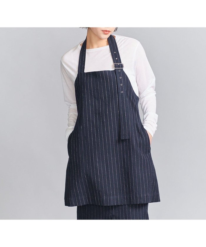 【ユナイテッドアローズ/UNITED ARROWS】の麻コットンストライプ エプロンチュニック/ネイビー インテリア・キッズ・メンズ・レディースファッション・服の通販 founy(ファニー) https://founy.com/ ファッション Fashion レディースファッション Fashion for Women トップス・カットソー Cut & Sew Tops アイレット Eyelet Lace シルバー Silver, Metallic Silver ストライプ Stripe, Striped Pattern スラックス Slacks, Dress Pants セットアップ Set-Up, Coordinated Outfit タンク Tank Top, Sleeveless Top チュニック Tunic, Long Top プリント Print, Printed Pattern ポケット Pocket, Pocket Detail ロング Long, Long-Length おすすめ Recommended / Our Picks |ID: prp329100004647156 ipo3291000000033610128