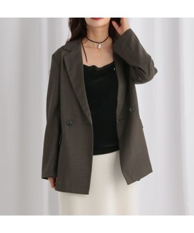 【ミスティ ウーマン/mysty woman】のライトダブルテーラードジャケット 人気、トレンドファッション・服の通販 founy(ファニー) ファッション Fashion レディースファッション Fashion for Women アウター Coat / Outerwear Collection レディースジャケット・軽アウター Jackets テーラードジャケット / 通勤・きれいめスタイル Tailored Jackets & Blazers おすすめ Recommended / Our Picks ジャケット Jacket, Outerwear ダウン Down, Puffer フレア Flare, Flared リラックス Relax, Relaxed Fit |ID:prp329100004647158