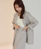 【ミスティ ウーマン/mysty woman】のライトダブルテーラードジャケット 人気、トレンドファッション・服の通販 founy(ファニー) ファッション Fashion レディースファッション Fashion for Women アウター Coat / Outerwear Collection レディースジャケット・軽アウター Jackets テーラードジャケット / 通勤・きれいめスタイル Tailored Jackets & Blazers おすすめ Recommended / Our Picks ジャケット Jacket, Outerwear ダウン Down, Puffer フレア Flare, Flared リラックス Relax, Relaxed Fit thumbnail グレー12|ID: prp329100004647158 ipo3291000000033546028