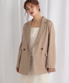 【ミスティ ウーマン/mysty woman】のライトダブルテーラードジャケット 人気、トレンドファッション・服の通販 founy(ファニー) ファッション Fashion レディースファッション Fashion for Women アウター Coat / Outerwear Collection レディースジャケット・軽アウター Jackets テーラードジャケット / 通勤・きれいめスタイル Tailored Jackets & Blazers おすすめ Recommended / Our Picks ジャケット Jacket, Outerwear ダウン Down, Puffer フレア Flare, Flared リラックス Relax, Relaxed Fit thumbnail グレージュ|ID: prp329100004647158 ipo3291000000033546030