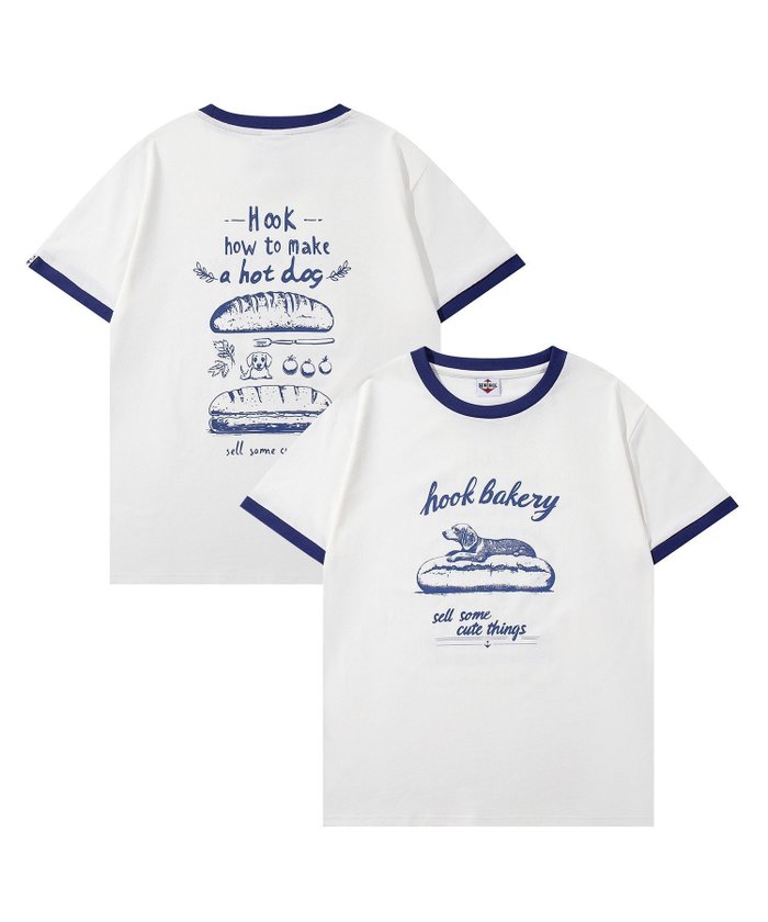 【アイモハ/aimoha】のHOOK -original- ヴィンテージ風『ホット ドッグ』プリントリンガーTEE インテリア・キッズ・メンズ・レディースファッション・服の通販 founy(ファニー) https://founy.com/ ファッション Fashion レディースファッション Fashion for Women アメリカン American Style イラスト Illustration クラシック Classic, Timeless Style ショーツ Shorts, Short Pants デニム Denim, Jeans Material トレンド Trend, Trending Now パイピング Piping, Trim Design フロント Front, Front Design プリント Print, Printed Pattern ヴィンテージ Vintage Style |ID: prp329100004647166 ipo3291000000033546058