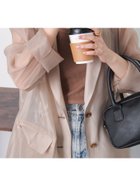 【エヘカソポ/ehka sopo】の◎シアーテーラードジャケット 人気、トレンドファッション・服の通販 founy(ファニー) ファッション Fashion レディースファッション Fashion for Women アウター Coat / Outerwear Collection レディースジャケット・軽アウター Jackets テーラードジャケット / 通勤・きれいめスタイル Tailored Jackets & Blazers シアー Sheer, See-Through thumbnail ベージュ|ID: prp329100004647167 ipo3291000000033546067