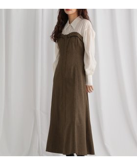 【ミスティ ウーマン/mysty woman】のシャツドッキングワンピース 人気、トレンドファッション・服の通販 founy(ファニー) ファッション Fashion レディースファッション Fashion for Women ワンピース Dresses おすすめ Recommended / Our Picks クラシカル Classical, Vintage-Inspired シアー Sheer, See-Through シャーリング Shirring, Ruched ショート Short, Short Length ドッキング Docking, Mixed Material ベロア Velour, Soft Velvet レース Lace, Lace Fabric 人気 Popular, Best Seller A/W・秋冬 Autumn/Winter |ID:prp329100004647180