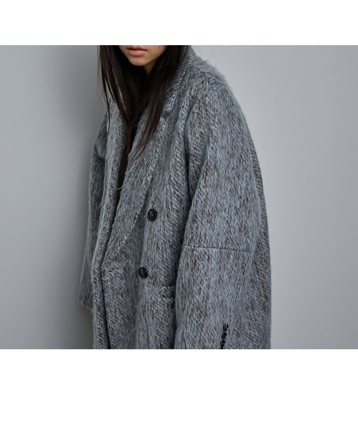 【ノミネ/NOMINE】のシャギー ジャケット コート / ジャコット インテリア・キッズ・メンズ・レディースファッション・服の通販 founy(ファニー) 　ファッション　Fashion　レディースファッション　Fashion for Women　アウター　Coat / Outerwear Collection　コート・ロングコート・ピーコート　Long Coats, Peacoats & More　レディースジャケット・軽アウター　Jackets　インナー　Innerwear　ジャケット　Jacket, Outerwear　ミックス　Mix, Mixed Style　ブルーグレー|ID: prp329100004647206 ipo3291000000033546251