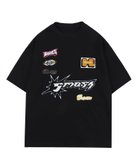 【アイモハ/aimoha】のHOOK- アメカジ風ワッペン刺繍半袖TEE 人気、トレンドファッション・服の通販 founy(ファニー) ファッション Fashion レディースファッション Fashion for Women トップス・カットソー Cut & Sew Tops イラスト Illustration ジャケット Jacket, Outerwear トレンド Trend, Trending Now フロント Front, Front Design ブルゾン Blouson, Bomber Jacket ワイド Wide, Wide Fit 人気 Popular, Best Seller 半袖 Short Sleeve, Half Sleeve 定番 Standard, Basic Item thumbnail ブラック|ID: prp329100004647208 ipo3291000000033546261