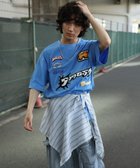 【アイモハ/aimoha】のHOOK- アメカジ風ワッペン刺繍半袖TEE 人気、トレンドファッション・服の通販 founy(ファニー) ファッション Fashion レディースファッション Fashion for Women トップス・カットソー Cut & Sew Tops イラスト Illustration ジャケット Jacket, Outerwear トレンド Trend, Trending Now フロント Front, Front Design ブルゾン Blouson, Bomber Jacket ワイド Wide, Wide Fit 人気 Popular, Best Seller 半袖 Short Sleeve, Half Sleeve 定番 Standard, Basic Item thumbnail ブルー|ID: prp329100004647208 ipo3291000000033546263