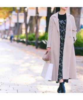 【プロポーション ボディドレッシング/PROPORTION BODY DRESSING】のベルテッドレディーコート 25AW 人気、トレンドファッション・服の通販 founy(ファニー) ファッション Fashion レディースファッション Fashion for Women アウター Coat / Outerwear Collection コート・ロングコート・ピーコート Long Coats, Peacoats & More 2025年 2025 2025-2026秋冬・A/W Autumn/Winter 2025–26 AW25–26 パターン Pattern, Design Print エレガント 上品 Elegant 日本製 Made In Japan |ID:prp329100004647209