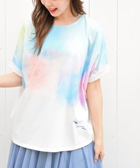 【アールピーエス/rps】のダイバーシシュウワイドTシャツ 人気、トレンドファッション・服の通販 founy(ファニー) ファッション Fashion レディースファッション Fashion for Women トップス・カットソー Cut & Sew Tops シャツ・ブラウス・オフィスカジュアル Elegant Blouses & Button-Ups ロングTシャツ・Tシャツ Longline T-Shirts & Tees カットソー Cut and Sewn Top グラデーション Gradient, Ombre パステル Pastel, Soft Color プリント Print, Printed Pattern リラックス Relax, Relaxed Fit ロールアップ Roll-Up, Cuffed Hem ワイド Wide, Wide Fit 再入荷 Restock / Back in Stock 吸水 Absorbent, Quick-Dry |ID:prp329100004647213