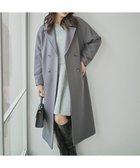【プロポーション ボディドレッシング/PROPORTION BODY DRESSING】のダブル釦チェスターコート 人気、トレンドファッション・服の通販 founy(ファニー) ファッション Fashion レディースファッション Fashion for Women アウター Coat / Outerwear Collection コート・ロングコート・ピーコート Long Coats, Peacoats & More チェスターコート・ロング丈アウター Chester Coats / Chesterfield Long Coats インナー Innerwear ダブル Double, Double-Breasted チェスターコート Chester Coat, Long Coat フェミニン Feminine, Girly リラックス Relax, Relaxed Fit エレガント 上品 Elegant 日本製 Made In Japan thumbnail チャコール2|ID: prp329100004647214 ipo3291000000033929989