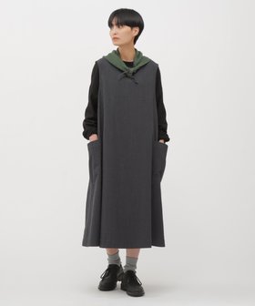 【マーガレットハウエル/MARGARET HOWELL】のWOOL COTTON TWILL DRESS 人気、トレンドファッション・服の通販 founy(ファニー) ファッション Fashion レディースファッション Fashion for Women ワンピース Dresses フォーマル・パーティードレス・結婚式用ドレス Elegant & Casual Dresses インナー Innerwear ツイル Twist, Twisted Detail ドレス Dress, One-Piece ノースリーブ Sleeveless, No-Sleeve ポケット Pocket, Pocket Detail |ID:prp329100004647215