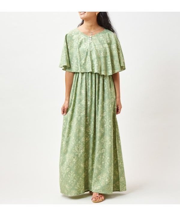 【アミナコレクション/Amina Collection】の【カヒコ】オマオWAYワンピース インテリア・キッズ・メンズ・レディースファッション・服の通販 founy(ファニー) 　ファッション　Fashion　レディースファッション　Fashion for Women　ワンピース　Dresses　キルト　Quilt, Quilted Fabric　モチーフ　Motif, Design Theme　リゾート　Resort, Vacation Style　グリーン|ID: prp329100004647220 ipo3291000000033546307