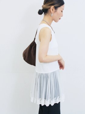 【サマンサモスモス/Samansa Mos2】のペプラムロングタンクトップ 人気、トレンドファッション・服の通販 founy(ファニー) ファッション Fashion レディースファッション Fashion for Women インナー Innerwear タンク Tank Top, Sleeveless Top ペプラム Peplum, Flared Hem ロング Long, Long-Length |ID:prp329100004647237
