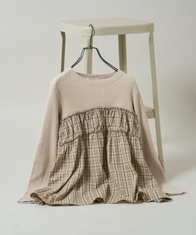 【フリークスストア/FREAK'S STORE】のアーミーリブ チェック ドッキングロンT 25AW 人気、トレンドファッション・服の通販 founy(ファニー) ファッション Fashion レディースファッション Fashion for Women トップス・カットソー Cut & Sew Tops ロングTシャツ・Tシャツ Longline T-Shirts & Tees 2025年 2025 2025-2026秋冬・A/W Autumn/Winter 2025–26 AW25–26 冬 Winter / This Winter チェック Check, Plaid, Tartan ドッキング Docking, Mixed Material 秋 Autumn A/W・秋冬 Autumn/Winter |ID:prp329100004647244
