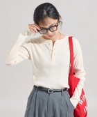 【フリークスストア/FREAK'S STORE】のアーミーリブ ヘンリーロンT 25AW 人気、トレンドファッション・服の通販 founy(ファニー) ファッション Fashion レディースファッション Fashion for Women トップス・カットソー Cut & Sew Tops ロングTシャツ・Tシャツ Longline T-Shirts & Tees 2025年 2025 2025-2026秋冬・A/W Autumn/Winter 2025–26 AW25–26 冬 Winter / This Winter インナー Innerwear フィット Fit, Slim Fit ミリタリー Military, Army Style A/W・秋冬 Autumn/Winter thumbnail オフホワイト|ID: prp329100004647246 ipo3291000000034119851
