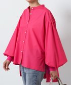 【ビアズリー/BEARDSLEY】のソデリブフレアシャツ 人気、トレンドファッション・服の通販 founy(ファニー) ファッション Fashion レディースファッション Fashion for Women トップス・カットソー Cut & Sew Tops シャツ・ブラウス・オフィスカジュアル Elegant Blouses & Button-Ups おすすめ Recommended / Our Picks スタンド Stand Collar, Upright Stand ストライプ Stripe, Striped Pattern ポンチョ Poncho, Cape Style リブニット Rib Knit, Ribbed Knit thumbnail ローズ|ID: prp329100004647285 ipo3291000000033546731