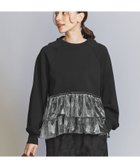 【ユナイテッドアローズ/UNITED ARROWS】のスウェット*ベロアティアード プルオーバー BLACK|ID: prp329100004647307 ipo3291000000033546944