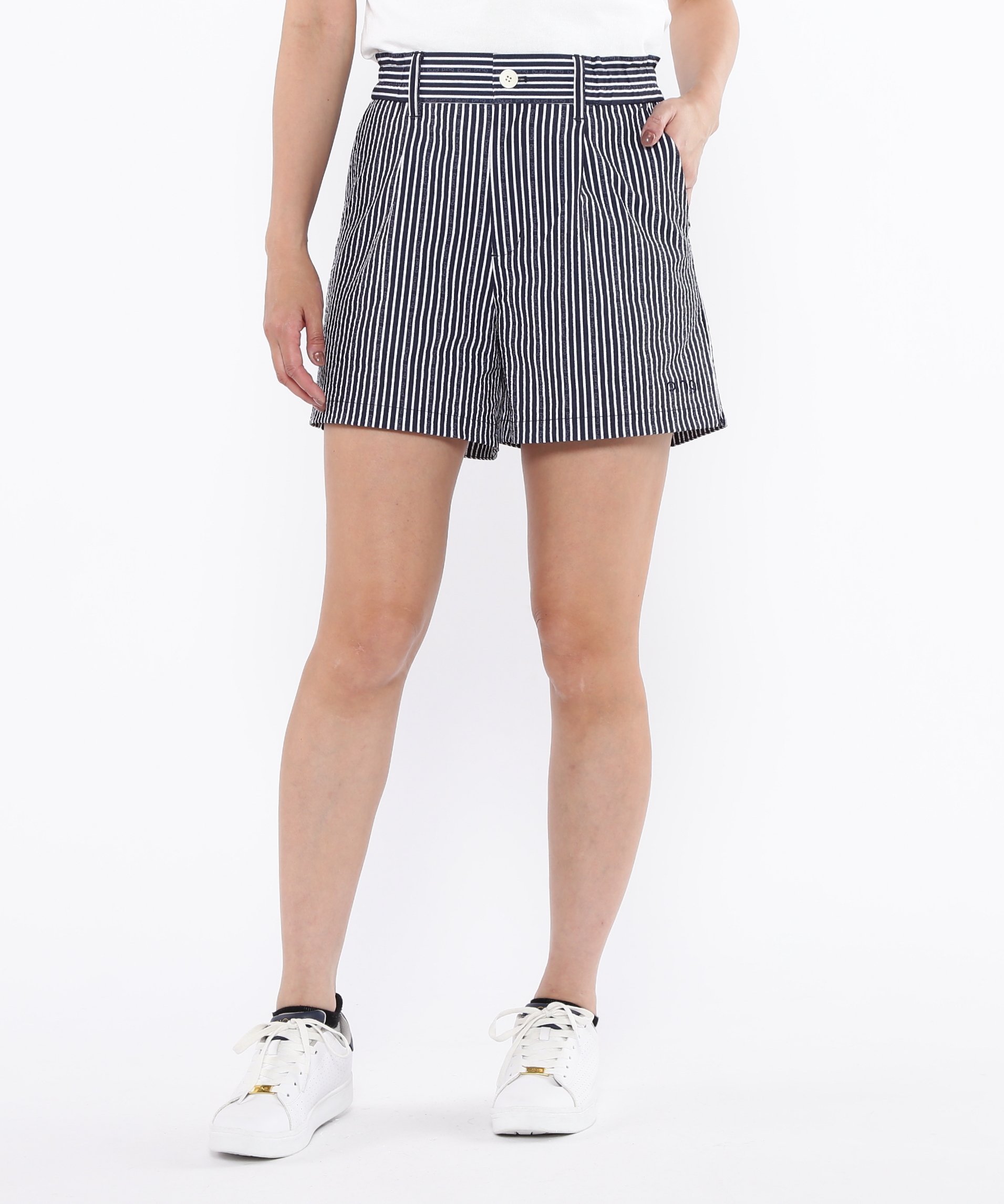 【ピン アパレル/PING APPAREL】の全方向ストレッチサッカーショートパンツ LADIES LINE NATIVE (LADIES) インテリア・キッズ・メンズ・レディースファッション・服の通販 founy(ファニー) 　ファッション　Fashion　レディースファッション　Fashion for Women　パンツ　Pants & Trousers　ショートパンツ・ハーフパンツ　High-Waisted & Relaxed Shorts　ショート　Short, Short Length　ストレッチ　Stretch, Stretchy Fabric　セットアップ　Set-Up, Coordinated Outfit　ボトム　Bottoms, Lower Wear　人気　Popular, Best Seller　吸水　Absorbent, Quick-Dry　ネイビー|ID: prp329100004647317 ipo3291000000033547155