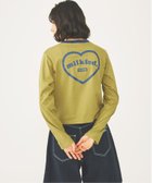 【ミルクフェド/MILKFED.】のROUNDED HEART LOGO L/S TOP MILKFED. 人気、トレンドファッション・服の通販 founy(ファニー) ファッション Fashion レディースファッション Fashion for Women カットソー Cut and Sewn Top ガーリー Girly, Feminine Style コンパクト Compact, Small Size バランス Balance, Style Balance フロント Front, Front Design プリント Print, Printed Pattern ワンポイント One Point, Statement Accent 長袖 Long Sleeve, Full Sleeve thumbnail OLIVE|ID: prp329100004647318 ipo3291000000033547158