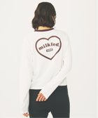 【ミルクフェド/MILKFED.】のROUNDED HEART LOGO L/S TOP MILKFED. 人気、トレンドファッション・服の通販 founy(ファニー) ファッション Fashion レディースファッション Fashion for Women カットソー Cut and Sewn Top ガーリー Girly, Feminine Style コンパクト Compact, Small Size バランス Balance, Style Balance フロント Front, Front Design プリント Print, Printed Pattern ワンポイント One Point, Statement Accent 長袖 Long Sleeve, Full Sleeve thumbnail WHITE|ID: prp329100004647318 ipo3291000000033547160