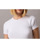 【カルバンクライン/Calvin Klein】のCalvin Klein Jeans/【公式ショップ】 カルバンクライン コントゥアリブTシャツ 人気、トレンドファッション・服の通販 founy(ファニー) ファッション Fashion レディースファッション Fashion for Women トップス・カットソー Cut & Sew Tops シャツ・ブラウス・オフィスカジュアル Elegant Blouses & Button-Ups ロングTシャツ・Tシャツ Longline T-Shirts & Tees おすすめ Recommended / Our Picks コンパクト Compact, Small Size ストレッチ Stretch, Stretchy Fabric トレンド Trend, Trending Now ネックレス Necklace, Pendant Necklace ロング Long, Long-Length thumbnail Brilliant White|ID: prp329100004647325 ipo3291000000033547207