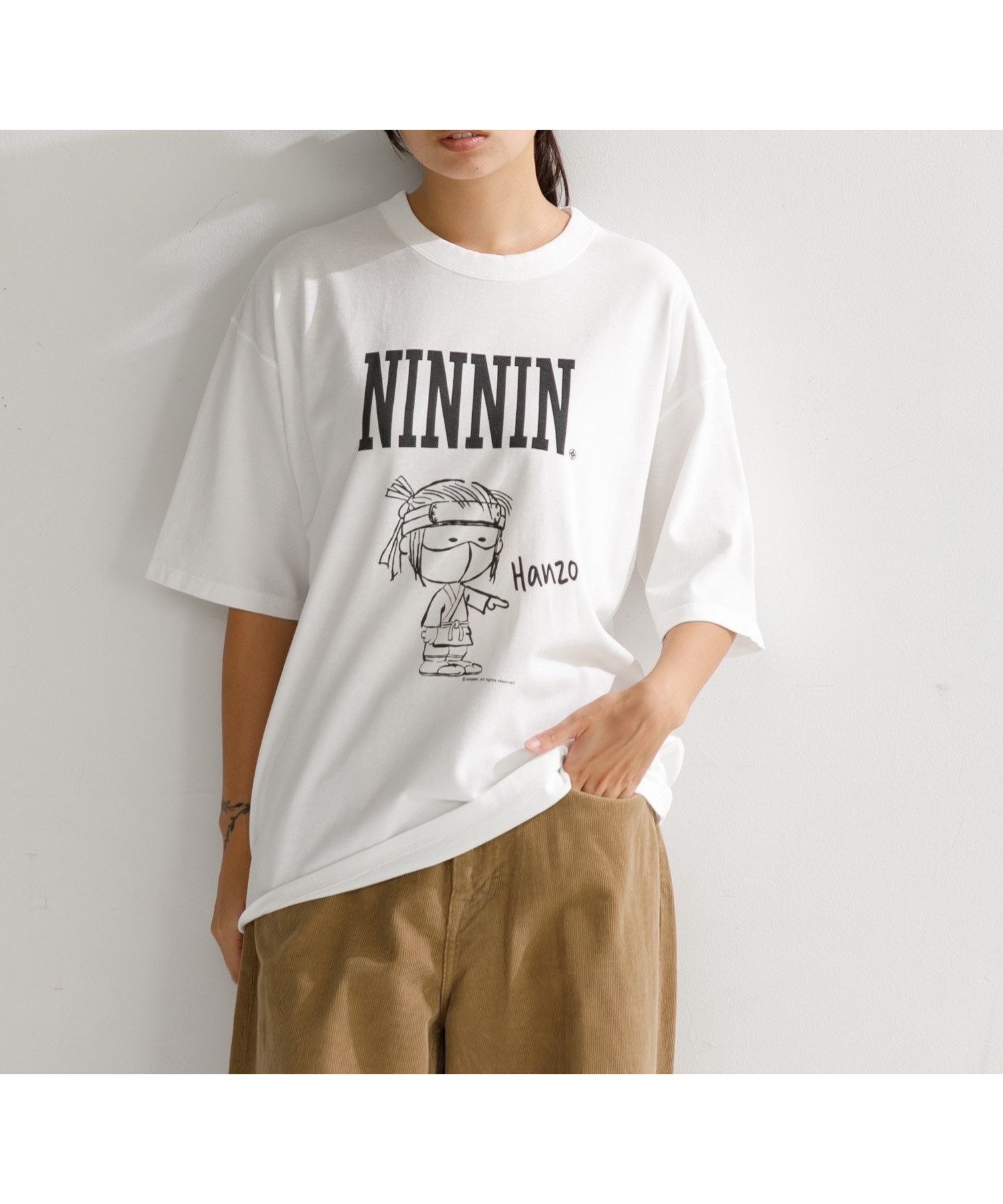 【アメリカンラグ シー/AMERICAN RAG CIE】の【MEN , WOMEN】NIN-NIN TEE 1 インテリア・キッズ・メンズ・レディースファッション・服の通販 founy(ファニー) 　ファッション　Fashion　レディースファッション　Fashion for Women　おすすめ　Recommended / Our Picks　モチーフ　Motif, Design Theme　ホワイト|ID: prp329100004647337 ipo3291000000033547398