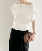 【ミニミニストア/miniministore】のワンショルダーカットソーギャザーTシャツ 人気、トレンドファッション・服の通販 founy(ファニー) ファッション Fashion レディースファッション Fashion for Women トップス・カットソー Cut & Sew Tops シャツ・ブラウス・オフィスカジュアル Elegant Blouses & Button-Ups ロングTシャツ・Tシャツ Longline T-Shirts & Tees カットソー・ベーシックTシャツ Cut-and-Sewn Tops / Stretch Tees & Basics ギャザー Gathered, Ruffled シェイプ Shape, Slim Fit フィット Fit, Slim Fit フレンチ French, French Style ロング Long, Long-Length ワイド Wide, Wide Fit 夏 Summer 無地 Plain, Solid Color thumbnail ホワイト|ID: prp329100004647347 ipo3291000000033547457
