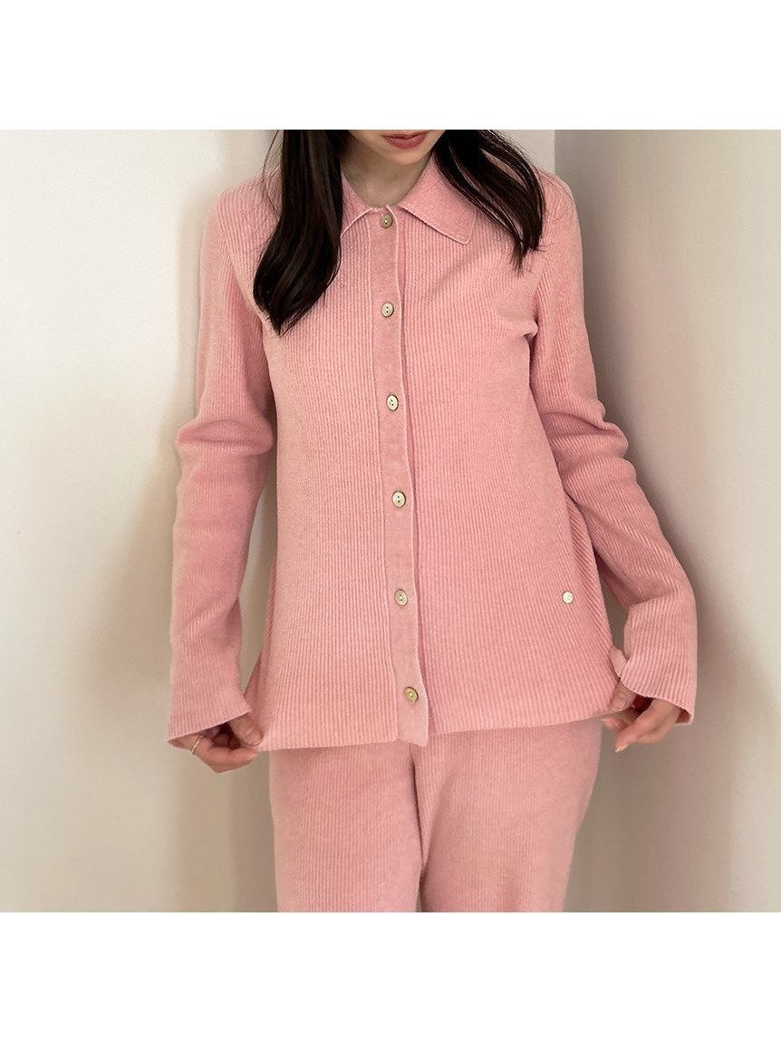 【スナイデル ホーム/SNIDEL HOME】のニットシャツカーディガン インテリア・キッズ・メンズ・レディースファッション・服の通販 founy(ファニー) 　ファッション　Fashion　レディースファッション　Fashion for Women　トップス・カットソー　Cut & Sew Tops　ニット　Knit Tops & Sweaters　カーディガン・羽織り　Layered Style Cardigans　シャツ・ブラウス・オフィスカジュアル　Elegant Blouses & Button-Ups　おすすめ　Recommended / Our Picks　お家時間・ステイホーム　Stay Home / At Home　カーディガン　Cardigan, Knitwear　コイン　Coin, Coin Design　シンプル　Simple, Minimal　チャーム　Charm, Pendant　トレンド　Trend, Trending Now　リブニット　Rib Knit, Ribbed Knit　ロング　Long, Long-Length　PNK[066]|ID: prp329100004647360 ipo3291000000033547644