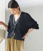 【シップス フォー ウィメン/SHIPS】の手洗い可能 ペーパー ポリエステル Vネック カーディガン ネイビー|ID: prp329100004647364 ipo3291000000033547689