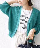 【シップス フォー ウィメン/SHIPS】の手洗い可能 ペーパー ポリエステル Vネック カーディガン グリーン|ID: prp329100004647364 ipo3291000000033547693