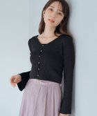【ミッシュマッシュ/MISCH MASCH】の2025春夏新作 フレア袖Vネックリブカーディガン/MM518403 人気、トレンドファッション・服の通販 founy(ファニー) ファッション Fashion レディースファッション Fashion for Women トップス・カットソー Cut & Sew Tops カーディガン・羽織り Layered Style Cardigans Vネックトップス V-Neck Tops / V-Cut Neckline Shirts 2025年 2025 2025春夏・S/S Spring/Summer 2025 SS25 カーディガン Cardigan, Knitwear スリーブ Sleeve, Long Sleeve / Short Sleeve フィット Fit, Slim Fit フレア Flare, Flared 夏 Summer 春 Spring S/S・春夏 SS, Spring/Summer, Warm Season thumbnail ブラック|ID: prp329100004647365 ipo3291000000033547704