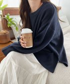 【アンドミー/andme】の天竺編み ボックスシルエット 長袖 ニットトップス 人気、トレンドファッション・服の通販 founy(ファニー) ファッション Fashion レディースファッション Fashion for Women トップス・カットソー Cut & Sew Tops ニット Knit Tops & Sweaters おすすめ Recommended / Our Picks シンプル Simple, Minimal スリット Slit, Slit Detail トレンド Trend, Trending Now ボックス Boxy, Box Shape 長袖 Long Sleeve, Full Sleeve thumbnail ネイビー|ID: prp329100004647372 ipo3291000000033547803
