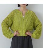 【エヌ ナチュラルビューティーベーシック/N.Natural Beauty basic】のメッシュZIPニットカーディガン 人気、トレンドファッション・服の通販 founy(ファニー) ファッション Fashion レディースファッション Fashion for Women トップス・カットソー Cut & Sew Tops ニット Knit Tops & Sweaters カーディガン・羽織り Layered Style Cardigans カーディガン Cardigan, Knitwear ショルダー Shoulder, Shoulder Strap ジップ Zip, Zipper ドロップ Drop Shoulder, Dropped Style ブラウジング Blouson Silhouette, Cinched Waist メッシュ Mesh, Net Fabric thumbnail ライトグリーン|ID: prp329100004647374 ipo3291000000033547875