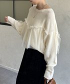 【ゼヴォン/Thevon】のチュールビスチェドッキングニット アイボリー|ID: prp329100004647376 ipo3291000000033547891