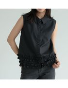 【リエディ/Re:EDIT】のブロード裾フリルノースリーブブラウス 人気、トレンドファッション・服の通販 founy(ファニー) ファッション Fashion レディースファッション Fashion for Women トップス・カットソー Cut & Sew Tops キャミソール&ノースリーブ Camisoles & Sleeveless Tops シャツ・ブラウス・オフィスカジュアル Elegant Blouses & Button-Ups おすすめ Recommended / Our Picks スラックス Slacks, Dress Pants スリム Slim, Slim Fit ダウン Down, Puffer デニム Denim, Jeans Material トレンド Trend, Trending Now ノースリーブ Sleeveless, No-Sleeve フリル Frill, Ruffle ブロード Broadcloth, Fine Cotton エレガント 上品 Elegant thumbnail ブラック|ID: prp329100004647402 ipo3291000000033548163