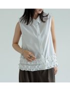 【リエディ/Re:EDIT】のブロード裾フリルノースリーブブラウス 人気、トレンドファッション・服の通販 founy(ファニー) ファッション Fashion レディースファッション Fashion for Women トップス・カットソー Cut & Sew Tops キャミソール&ノースリーブ Camisoles & Sleeveless Tops シャツ・ブラウス・オフィスカジュアル Elegant Blouses & Button-Ups おすすめ Recommended / Our Picks スラックス Slacks, Dress Pants スリム Slim, Slim Fit ダウン Down, Puffer デニム Denim, Jeans Material トレンド Trend, Trending Now ノースリーブ Sleeveless, No-Sleeve フリル Frill, Ruffle ブロード Broadcloth, Fine Cotton エレガント 上品 Elegant thumbnail オフホワイト|ID: prp329100004647402 ipo3291000000033548165
