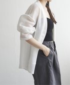 【ヴァンス エクスチェンジ/VENCE EXCHANGE】のシアーダンボールカーディガン 人気、トレンドファッション・服の通販 founy(ファニー) ファッション Fashion レディースファッション Fashion for Women トップス・カットソー Cut & Sew Tops カーディガン・羽織り Layered Style Cardigans おすすめ Recommended / Our Picks エアリー Airy Texture シアー Sheer, See-Through シンプル Simple, Minimal タンク Tank Top, Sleeveless Top デニム Denim, Jeans Material バランス Balance, Style Balance フォルム Silhouette, Form プリーツ Pleats, Pleated ワイド Wide, Wide Fit thumbnail オフホワイト|ID: prp329100004647415 ipo3291000000033548244