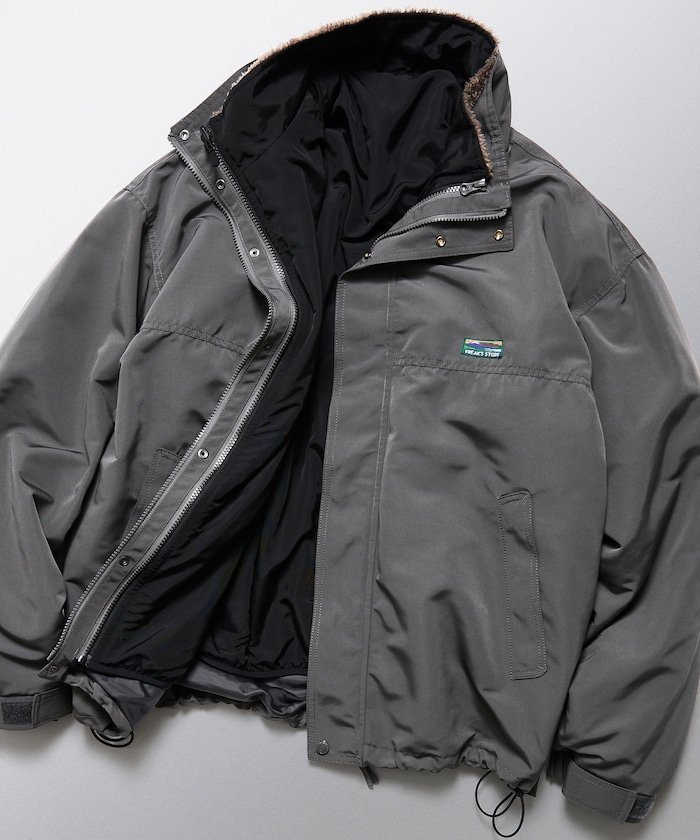 【フリークスストア/FREAK'S STORE】のリバーシブルライナーセット 4way スタンドカラー ブルゾン / ナイロンフリース ライナーセット / 2枚セット 【限定展開】 25AW インテリア・キッズ・メンズ・レディースファッション・服の通販 founy(ファニー) https://founy.com/ ファッション Fashion メンズファッション Fashion for Men ヴィンテージ Vintage Style カットソー Cut and Sewn Top カーゴパンツ Cargo Pants, Utility Pants 今季 This Season, Current Season シンプル Simple, Minimal スタンド Stand Collar, Upright Stand スラックス Slacks, Dress Pants デニム Denim, Jeans Material トレンド Trend, Trending Now ドローコード Drawcord, Drawstring Cord 定番 Standard, Basic Item ビッグ Big, Oversized ブルゾン Blouson, Bomber Jacket ボトム Bottoms, Lower Wear 防寒 Cold Protection, Winter-Ready ライナー Liner, Inner Layer リバーシブル Reversible, Two-Sided ワイド Wide, Wide Fit ワンポイント One Point, Statement Accent A/W・秋冬 Autumn/Winter 冬 Winter / This Winter おすすめ Recommended / Our Picks 2025年 2025 2025-2026秋冬・A/W Autumn/Winter 2025–26 AW25–26 |ID: prp329100004647477 ipo3291000000034195611