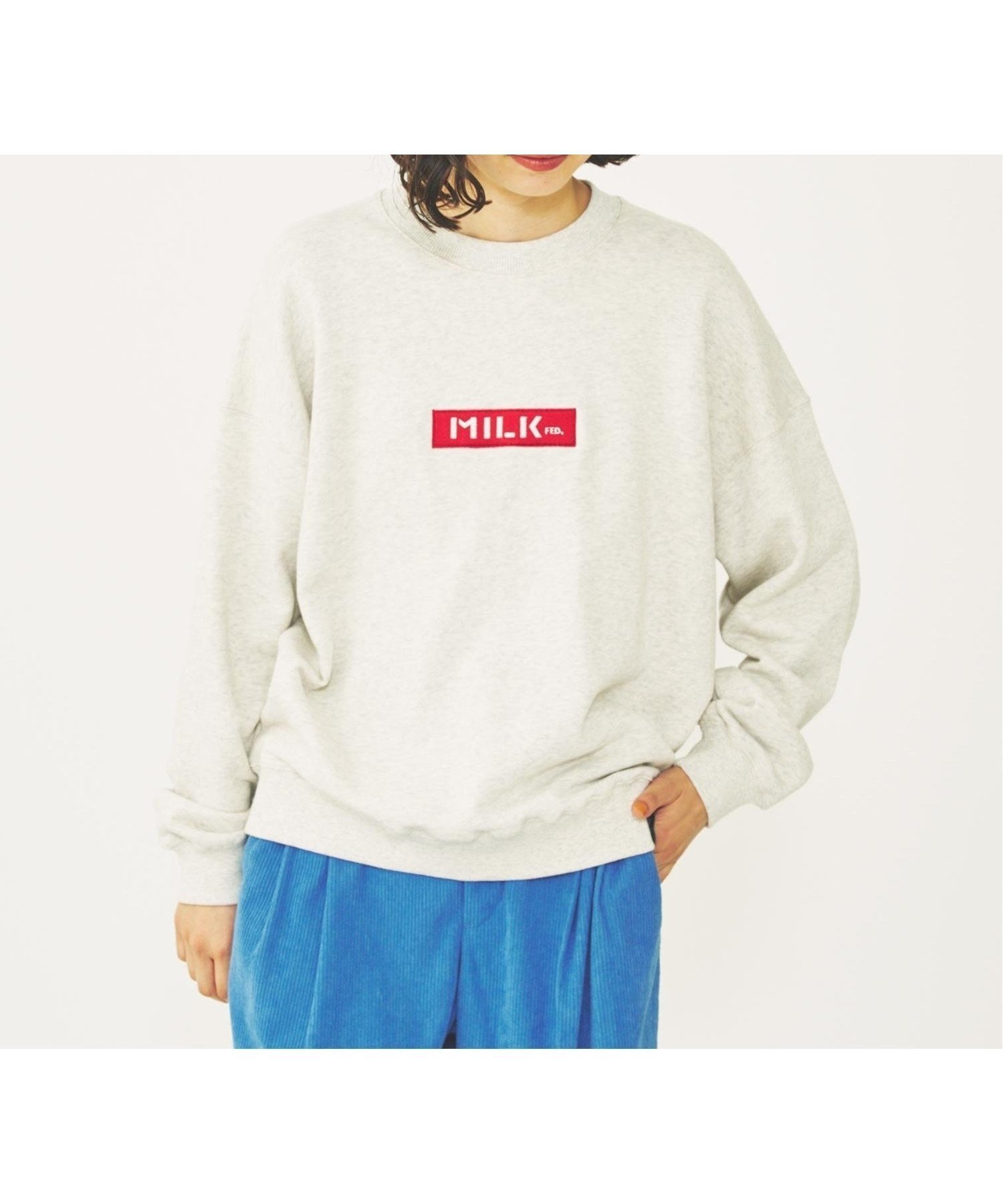 【ミルクフェド/MILKFED.】のBAR LOGO BASIC SWEAT TOP MILKFED. インテリア・キッズ・メンズ・レディースファッション・服の通販 founy(ファニー) 　ファッション　Fashion　レディースファッション　Fashion for Women　トップス・カットソー　Cut & Sew Tops　レディースパーカー・カジュアルフーディー　Casual Hoodies & Sweatshirts　スウェット・クルーネックトップス　Sweatshirts & Crewnecks / Relaxed Fit Sweat Tops　おすすめ　Recommended / Our Picks　スウェット / スエット　Sweatshirt, Sweatwear　ベーシック　Basic, Essential　定番　Standard, Basic Item　OATMEAL|ID: prp329100004647495 ipo3291000000033549053