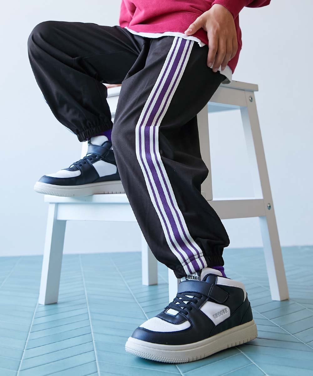 【デビロック/devirock / KIDS】の【イージーウォッシュ】乾燥機OK えらべるデザイン アソートパンツ スウェット 25AW インテリア・キッズ・メンズ・レディースファッション・服の通販 founy(ファニー) ファッション Fashion キッズファッション Fashion for Kids ボトムス Bottoms スウェット / スエット Sweatshirt, Sweatwear ストレッチ Stretch, Stretchy Fabric スニーカー Sneakers, Trainers トレンド Trend, Trending Now なめらか Smooth, Silky Texture おすすめ Recommended / Our Picks 2025年 2025 2025-2026秋冬・A/W Autumn/Winter 2025–26 AW25–26 001-ライン-ブラック|ID: prp329100004647509 ipo3291000000034773655